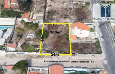 Terreno à venda, 960 m² por r$ 799.000,00 - dunas - fortaleza/ce
