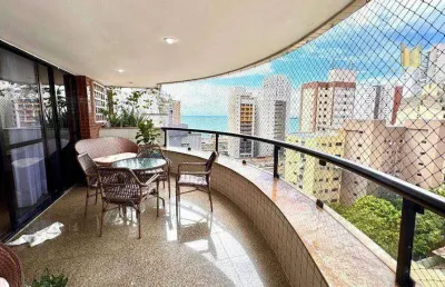 Apartamento com 4 dormitórios à venda, 306 m² por r$ 1.890.000,00 - meireles - fortaleza/ce