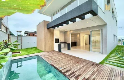 Casa com 4 dormitórios à venda, 219 m² por r$ 1.490.000 - cidade alpha - eusébio/ce