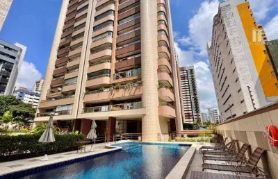 Apartamento com 4 dormitórios à venda, 231 m² por r$ 2.600.000,00 - meireles - fortaleza/ce