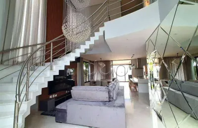 Casa com 3 quartos para alugar, 297 m² por r$ 15.461/mês - loteamento residencial e comercial villa d'aquila - piracicaba/sp
