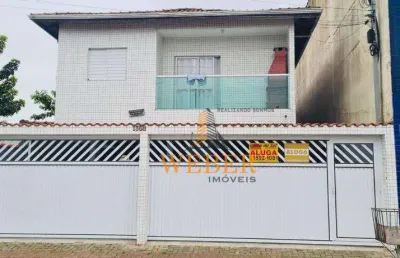Sobrado com 1 dormitório à venda, 33 m² por r$ 195.000,00 - jardim samambaia - praia grande/sp