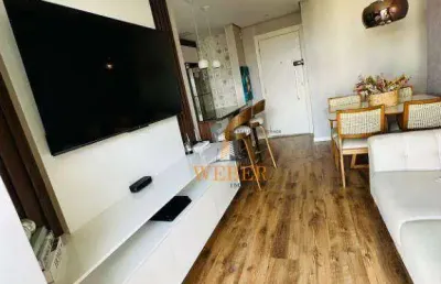 Apartamento com 2 dormitórios à venda, 64 m² por r$ 530.000,00 - chácara agrindus - taboão da serra/sp