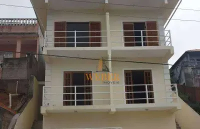 Vende-se sobrados germinados em itapevi, excelente sobrado pronto para morar com 3 suítes, acabamento em porcelanato e granito com 2 vagas de garagem
