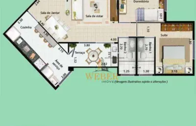 Apartamento com 2 quartos à venda na Estrada São Judas, Parque Esplanada do Embu, Embu das Artes