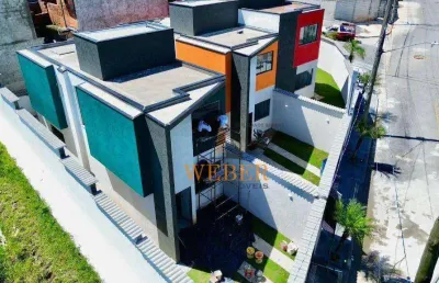 Sobrado com 2 dormitórios à venda, 110 m² por r$ 530.000,00 - jardim são bernardino - suzano/sp