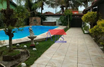 Casa com 5 dormitórios à venda, 506 m² por r$ 1.500.000,00 - balneário pires - praia grande/sp
