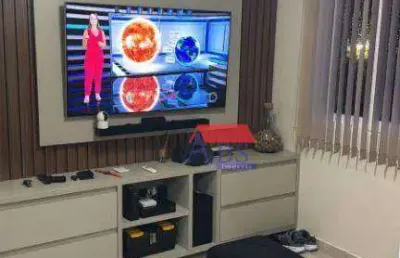 Apartamento com 1 dormitório à venda, 45 m² por r$ 235.000,00 - jardim casqueiro - cubatão/sp