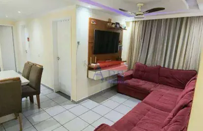 Apartamento com 3 dormitórios à venda, 80 m² por r$ 150.000,00 - parque são luis - cubatão/sp