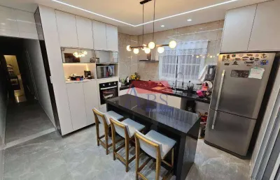 Casa com 3 dormitórios à venda, 95 m² por r$ 525.000,00 - vila nova - cubatão/sp