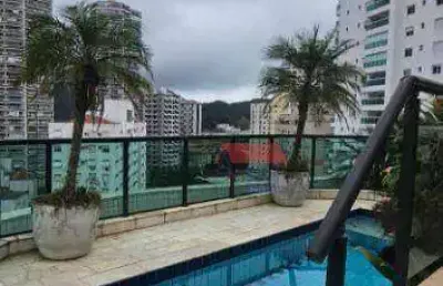 Apartamento duplex com 5 dormitórios à venda, 600 m² por r$ 3.180.000,00 - ponta da praia - santos/sp