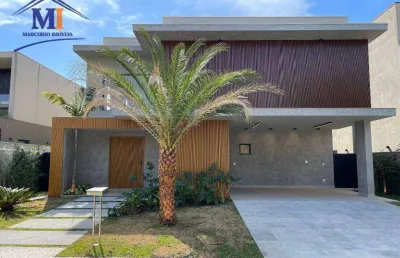 Casa com 4 dormitórios (suítes) à venda, 387 m² por r$ 4.600.000 - alphaville dom pedro 2 - campinas/sp