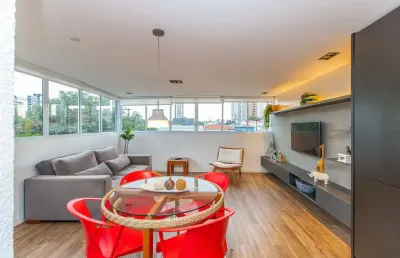 Apartamento garden para venda em chácara santo antônio (zona sul) com 1 quarto, 64m²
