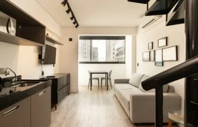 Apartamento tipo para venda em vila olímpia com 1 quarto, sendo 1 suíte, 45m²