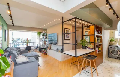 Apartamento tipo para venda em brooklin paulista com 1 quarto, sendo 1 suíte, 46m²