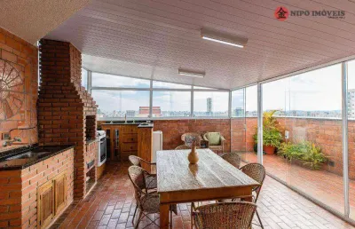 Magnifica cobertura com 3 dormitórios , churrasqueira à venda, 131 m² por r$ 1.100.000 - tatuapé - são paulo/sp
