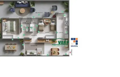 Apartamento com 2 dormitórios à venda por r$ 338.990,00 - três barras - contagem/mg