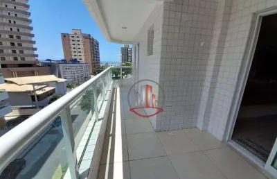 Apartamento mobiliado com 2 dormitórios à venda, 74 m² por r$ 460.000 - caiçara - praia grande/sp