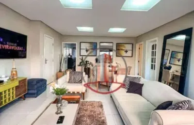 Cobertura com 3 dormitórios à venda, 219 m² por r$ 1.300.000 - aviação - praia grande/sp