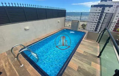Cobertura com 3 dormitórios à venda, 147 m² por r$ 950.000,00 - ocian - praia grande/sp