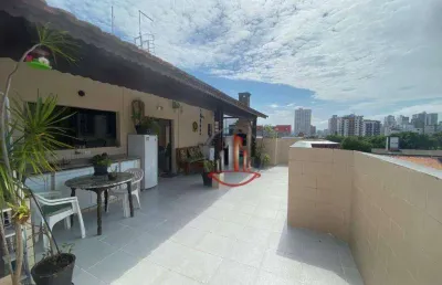 Cobertura com 2 dormitórios à venda, 161 m² por r$ 510.000,00 - tupi - praia grande/sp