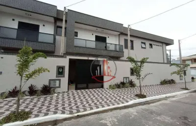 Sobrado com 2 dormitórios à venda, 91 m² por r$ 460.000,00 - maracanã - praia grande/sp