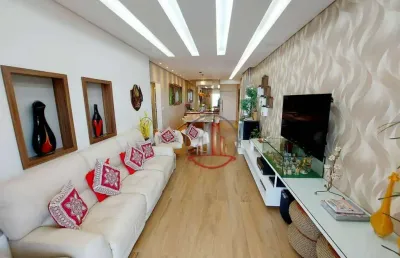 Apartamento com 4 dormitórios à venda, 212 m² por r$ 2.950.000,00 - canto do forte - praia grande/sp