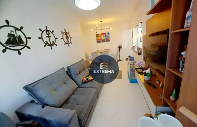 Apartamento com 2 dormitórios à venda, 73 m² por r$ 505.000,00 - vila guilhermina - praia grande/sp