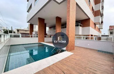 Apartamento com 1 dormitório à venda, 47 m² por r$ 380.000,00 - vila guilhermina - praia grande/sp