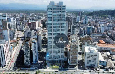 Apartamento de 3 dormitórios sendo 3 suítes a venda em praia grande, mobiliado e decorado.