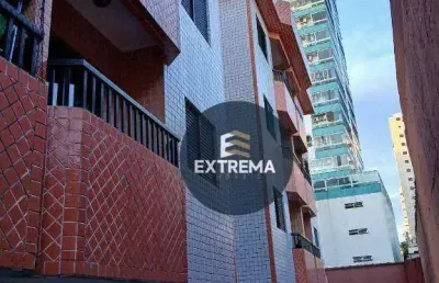 Apartamento de 1 dormitório a venda em praia grande, canto do forte e vaga demarcada