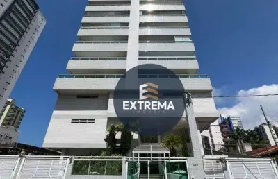 Apartamento com vista para o mar com 2 dormitórios sendo 1 suite  à venda, 90 m² por r$ 450.000,00 - tupi - praia grande/sp