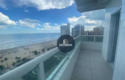 Apartamento ,com vista total para o mar com 3 dormitórios à venda, 94 m² por r$ 650.000 - aviação - praia grande/sp