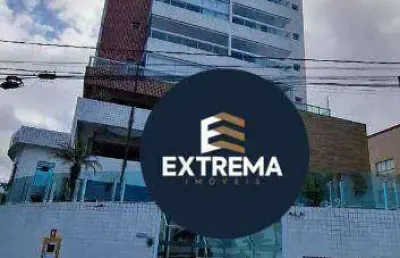 Frente ao mar! 3 dorms, 1 suíte, sacada gourmet e planejados – praia grande
