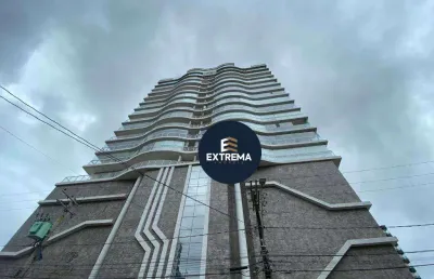 Decorado e mobiliado! 2 dorms com vista para o mar e 2 vagas – 1 quadra da praia!