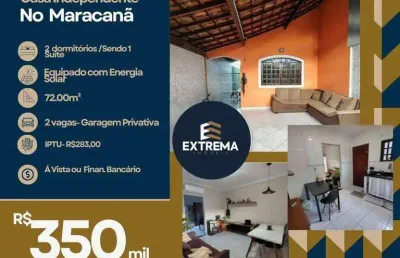 Casa com 2 dormitórios à venda, 72 m² por r$ 350.000,00 - maracana - praia grande/sp