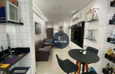 Apartamento de 1 dormitório sendo 1 suíte a venda em praia grande, mobiliado