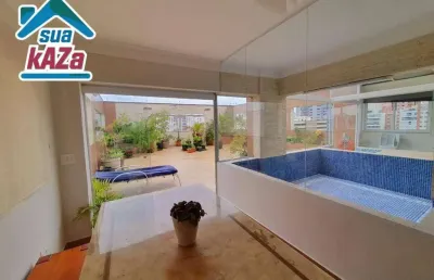 Apartamento triplex com 3 dormitórios e piscina à venda, 277 m² por r$ 2.150.000 - santa paula - são caetano do sul/sp