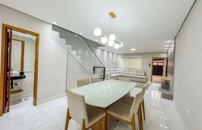 Sobrado com 03 dormitórios à venda, 223 m² na vila curuçá - santo andré/sp