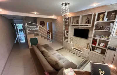 Sobrado com 3 dormitórios à venda, 160 m² por r$ 939.000,00 - vila camilópolis - santo andré/sp