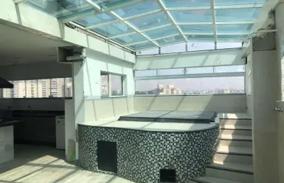 Cobertura para alugar, 198 m² por r$ 9.412,00/mês - campestre - santo andré/sp