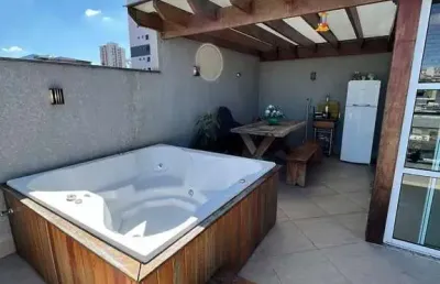 Cobertura com 2 dormitórios para alugar e vender, 111 m² - vila eldízia - santo andré/sp
