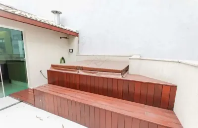 Linda cobertura com 02 quartos com jacuzzi - no bairro campestre santo andré