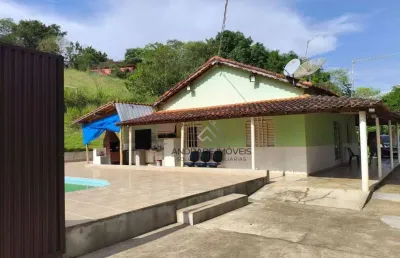 Chácara com 2 dormitórios à venda, 5500 m² por r$ 490.000 - descalvado - borda da mata/mg