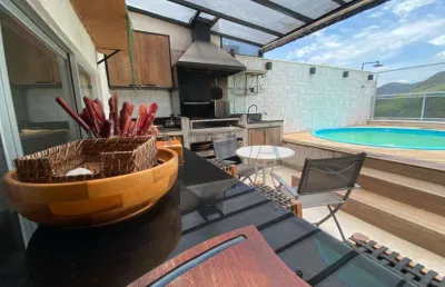 Cobertura duplex na abm, com 3 quartos e 164m² toda reformada e vista incrível