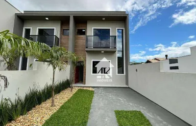 Sobrado com 3 dormitórios à venda, 97 m² por r$ 480.000 - forquilhas - são josé/sc