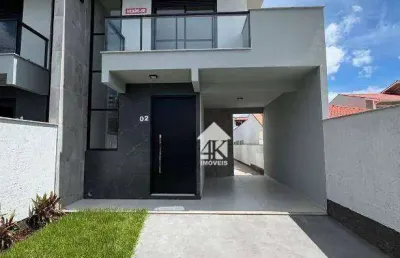 Sobrado com 3 dormitórios à venda, 133 m² por r$ 710.000 - areias - são josé/sc