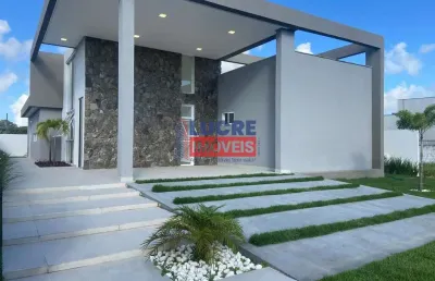 Casa em condomínio fechado com 3 quartos à venda na barreiras, 1, alphaville paraíba, bayeux por r$ 1.450.000