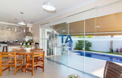 Casa de condomínio à venda, 284m² com 3 suítes 4 vagas, por r$ 1.990.000 - swiss park campinas sp