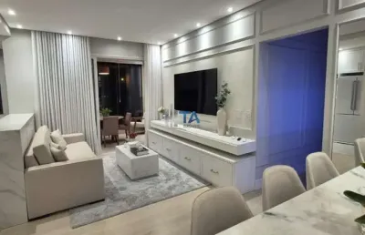 Apartamento mobiliado à venda com 2 suítes 2 vagas em campinas, swiss park